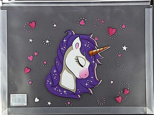 Mapă cu fermoar Foska A4 Df1030 Unicorn Diverse modele Fsdf103xa