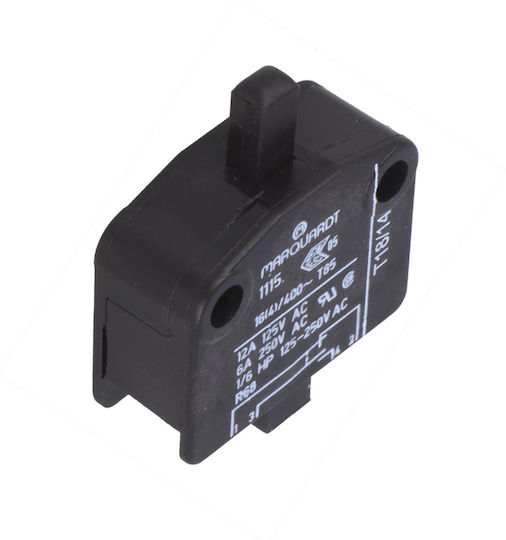 Door Limit Micro Switch Off On No Single Pole SPST 2 Pin 16 6 A/400VAC 30x13x24mm Marquardt 1115.4101