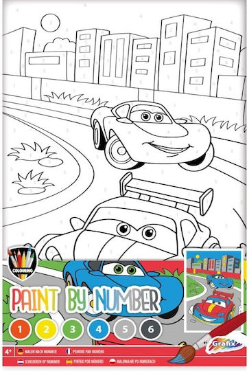 Grafix Καμβάς Ζωγραφικής Νούμερα Cars 30x20cm