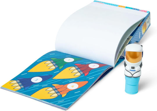 Melissa & Doug Children's Craft Sticker WOW! Activity Book with Sticker Stamp, Astronaut for Children 3 Years Atlas