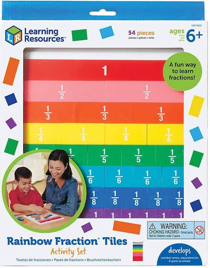 Learning Resources Math Game Fractions Образователна Игра Букви и цифри за 6-10 Години
