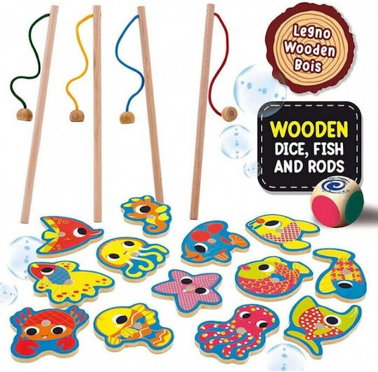 Lisciani Giochi Fish Fun Montessori Educational Game Knowledge made of Wood for 3+ years Years Old
