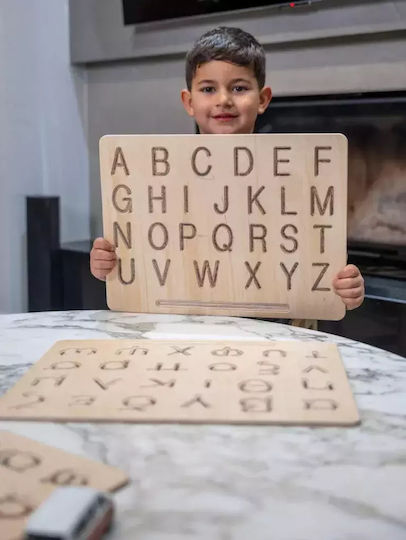 Berko Montessori Educational Game Letters & Numbers made of Wood for 3+ years Years Old