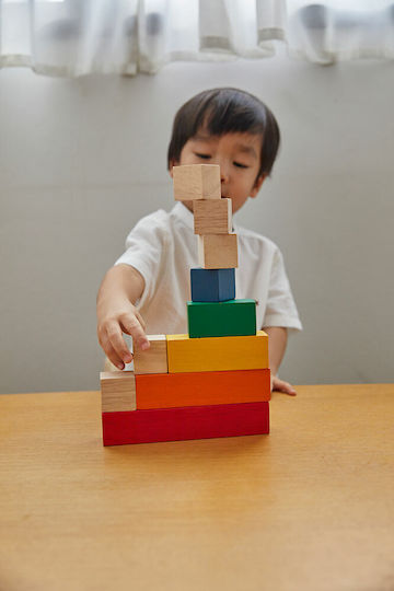 Plan Toys Κύβοι Για Μέτρημα Educational Game Knowledge made of Wood for 3+ years Years Old
