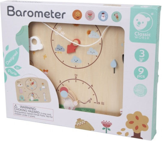Classic World Βαρόμετρο Educational Game Knowledge made of Wood for 3+ years Years Old