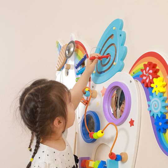 Viga Toys Manipulation Unirosette Montessori Joc Educațional de Cunoștințe din Lemn