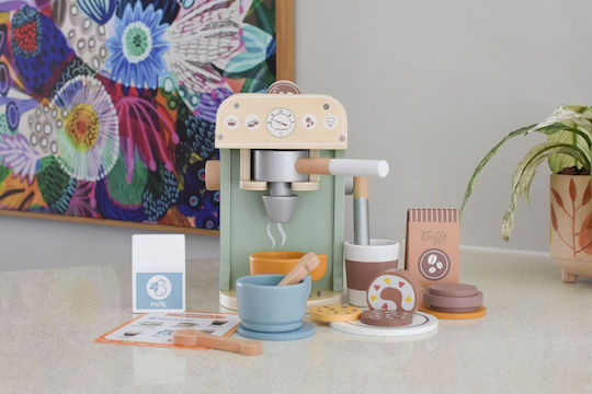 Tooky Toy Holz-Kaffeeshop-Set Tj269 für Kinder ab 3 Jahren