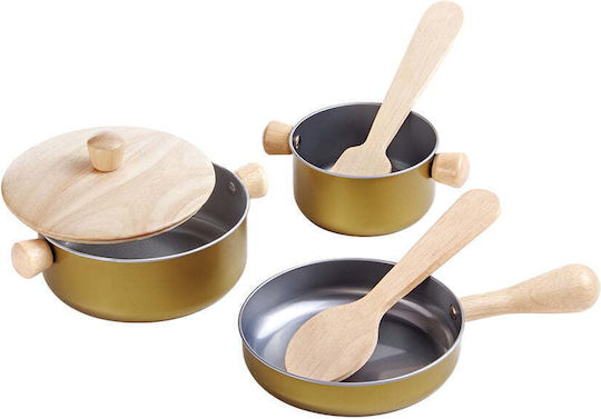 Plan Toys Дървени Готварски Съдове За 3+ Години