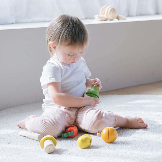 Plan Toys Φρούτα & Λαχανικά από Ξύλο για 2+ Ετών