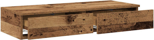 vidaXL Bed Drawer made of Wood in Brown Color 100x36.5x16.5cm