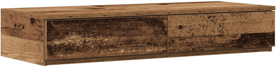 vidaXL Bed Drawer made of Wood in Brown Color 100x36.5x16.5cm