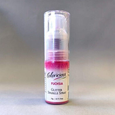 Fuchsia Glitter Spray 10g Coloricious