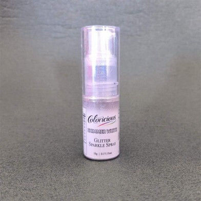 Pearl White Glitter Spray 10g Coloricious