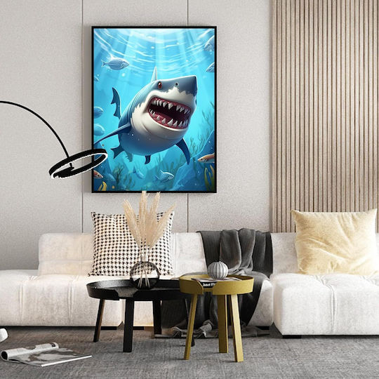 Haepxyby 5d Diamond Painting Kit Diy 30x40 Cm Shark