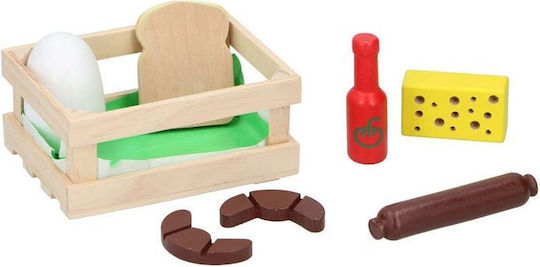 Marionette Wooden Toys Παιχνίδι Μαγειρικής / Κουζινικά από Ξύλο Καφάσι με Τρόφιμα για 3+ Ετών