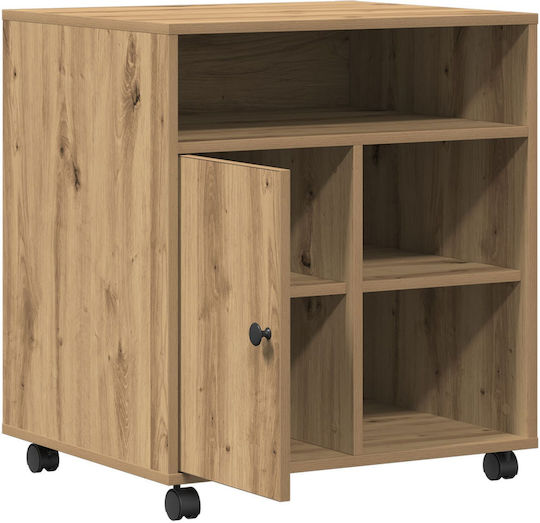 Cabinet de Birou cu roți Artisan Oak 60x50x67cm