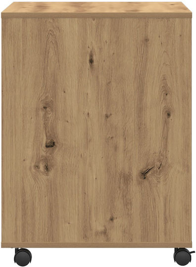 Cabinet de Birou cu roți Artisan Oak 60x50x67cm