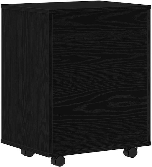vidaXL Office Storage Cabinet Wooden Black Oak 46x36x59cm