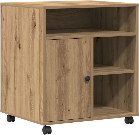 Cabinet de Birou cu roți Artisan Oak 60x50x67cm