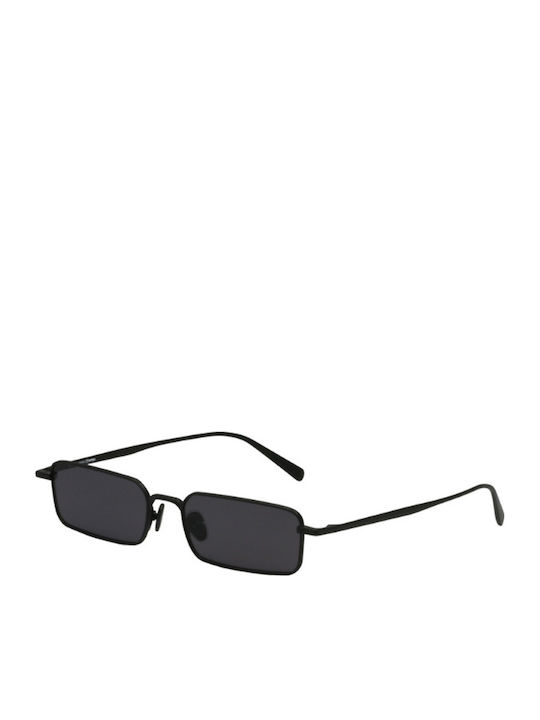 Common Sense Men's Sunglasses with Black Metal Frame and Black Lens CS022