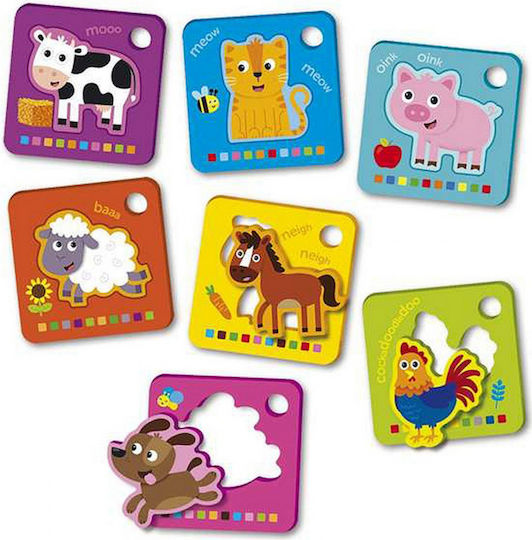 Παιδικό Puzzle Flash Cards Animals Farm για 1+ Ετών 7pcs Reig