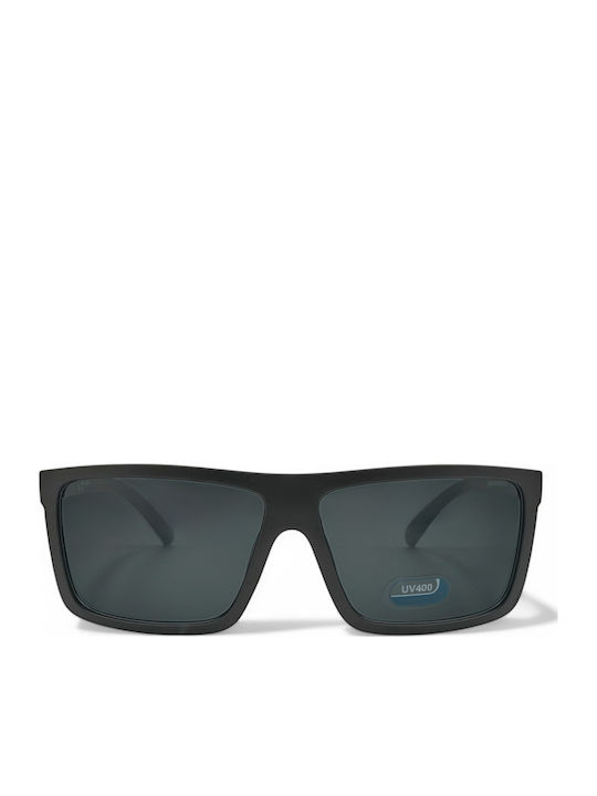 Optosquad Men's Sunglasses with Black Plastic Frame and Black Lens F80073