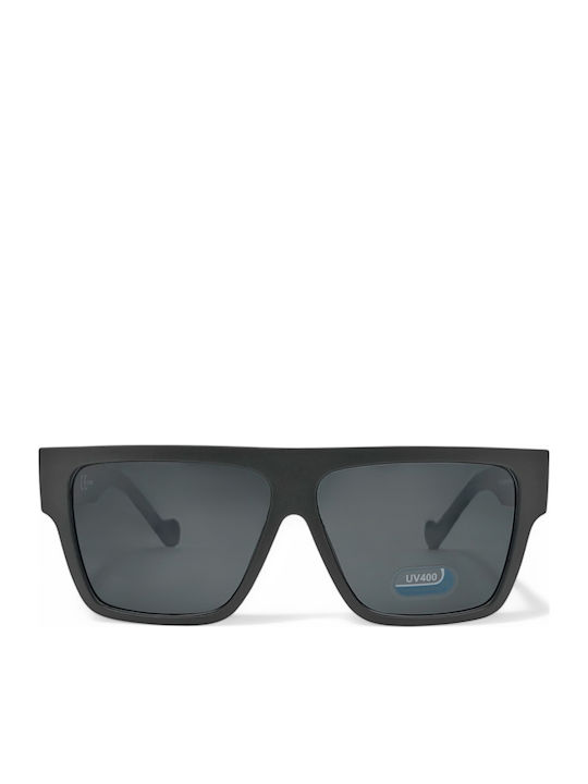 Optosquad Men's Sunglasses with Black Plastic Frame and Black Lens F80303