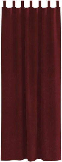 vidaXL Set Perdele Cu Bretele Roșii 140x260cm