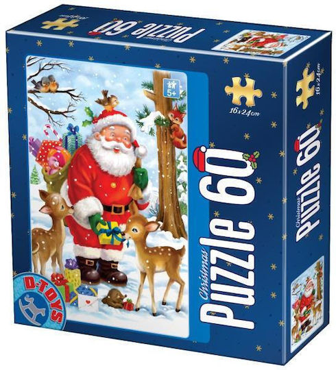 Kinderpuzzle Weihnachten Santa Claus 60pcs (Verschiedene Designs) 1Stück D-Toys