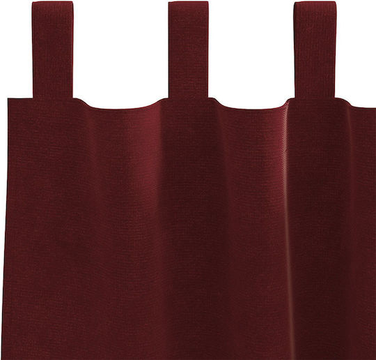 vidaXL Set Perdele Cu Bretele Roșii 140x260cm