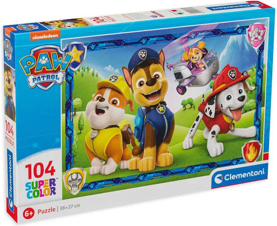 Παιδικό Puzzle Super Color Paw Patrol για 6+ Ετών 104pcs Clementoni
