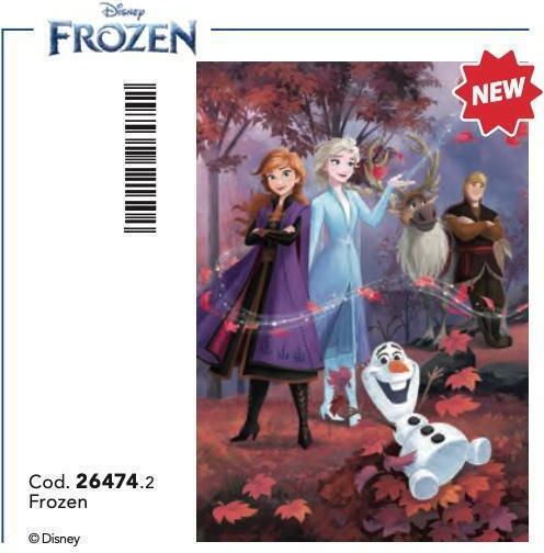 Детски Пъзел Supercolor -Frozen за 4+ Години 60бр Clementoni
