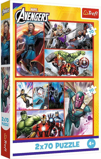 Puzzle 2x70 Teile Trefl Werde ein Marvel-Held P12