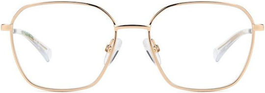 Polaroid Children's Metal Eyeglass Frame Gold PLD D838 DDB