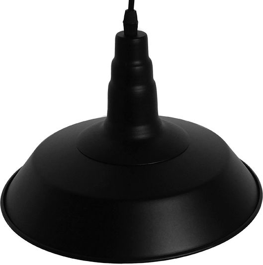 GloboStar Ray Pendant Light Black Bell with Socket E27 26x25cm
