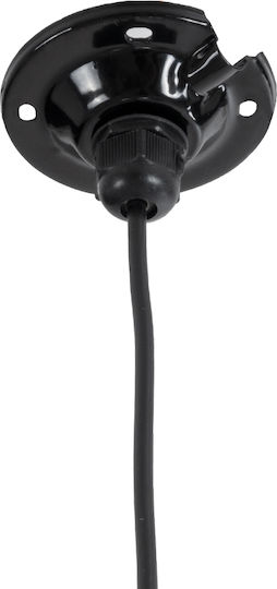 GloboStar Louve Deckenleuchte Silber Glocke mit Lampenbirnensockel E27 40x30x30cm