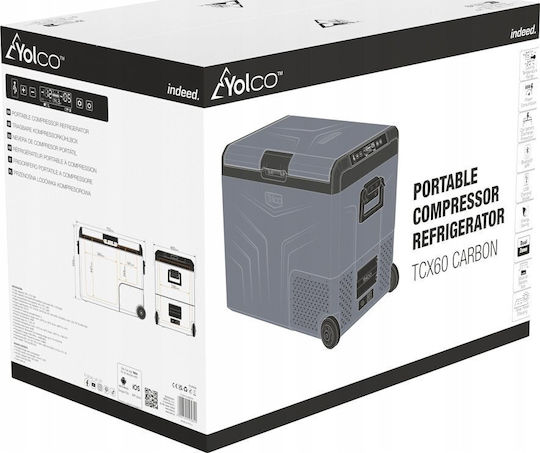Yolco Black Electric Portable Fridge 60lt