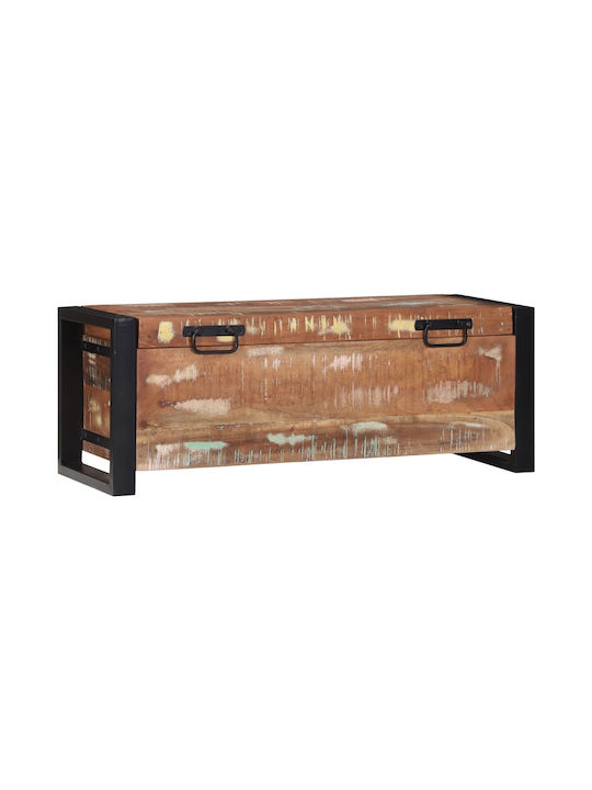 vidaXL Wooden Decorative Trunk Brown 80x30x30cm