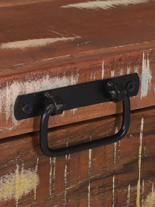 vidaXL Wooden Decorative Trunk Brown 80x30x30cm