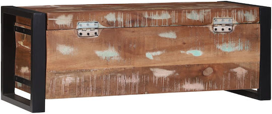 vidaXL Wooden Decorative Trunk Brown 80x30x30cm