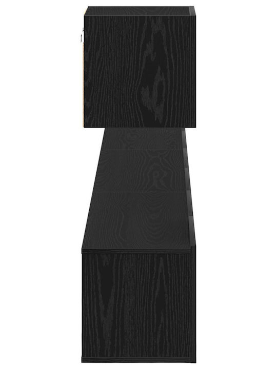 Wohnzimmer TV-Einheit Black Oak L80xB30xH30cm
