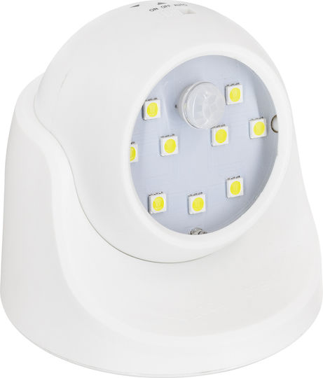 GloboStar Dummy Überwachungskamera mit LED-Beleuchtung 3W 300lm 6000K