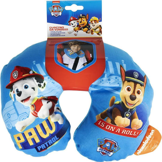 Pernă de călătorie pentru gât pentru copii Paw Patrol Chase-Marshall ''is On A Roll'' 27cm X 23cm Albastru 1 Bucată