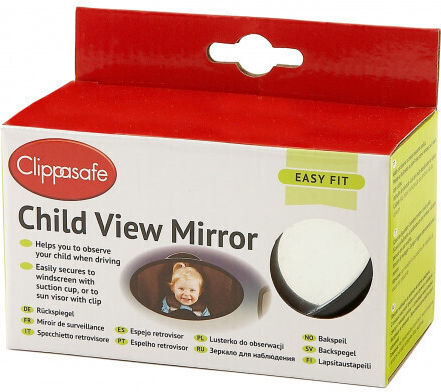 Clippasafe Baby Car Mirror Black