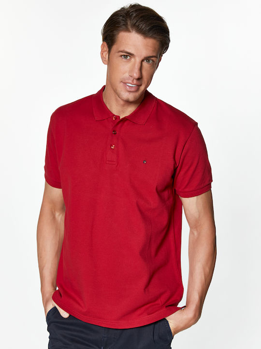 Polo Short Sleeve Blouse Red