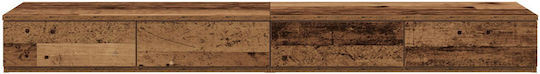 vidaXL Bettkasten aus Holz in Beige Farbe 120x36.5x16.5cm