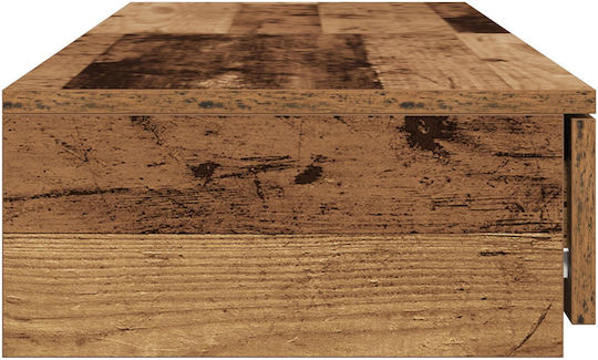 vidaXL Bettkasten aus Holz in Beige Farbe 120x36.5x16.5cm