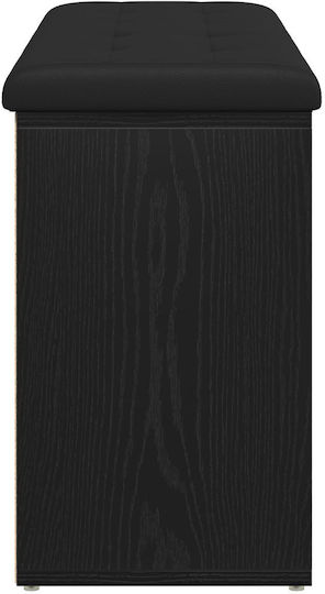 Eingangsmöbel mit Schuhschrank & Bank Black Oak 100x30x48cm