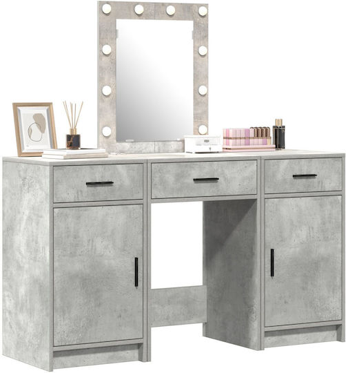 Schminktisch Hölzern Grey mit Spiegel 50x41x135cm