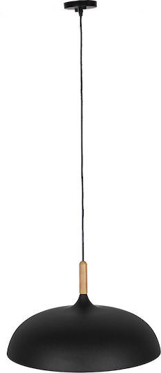 GloboStar Vallete Black Bell Pendant Ceiling Light with E27 Socket 45x27x27cm
